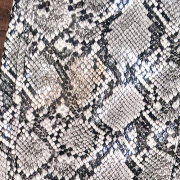 Zara Faux Leather Printed Pants - Picture 6 of 7